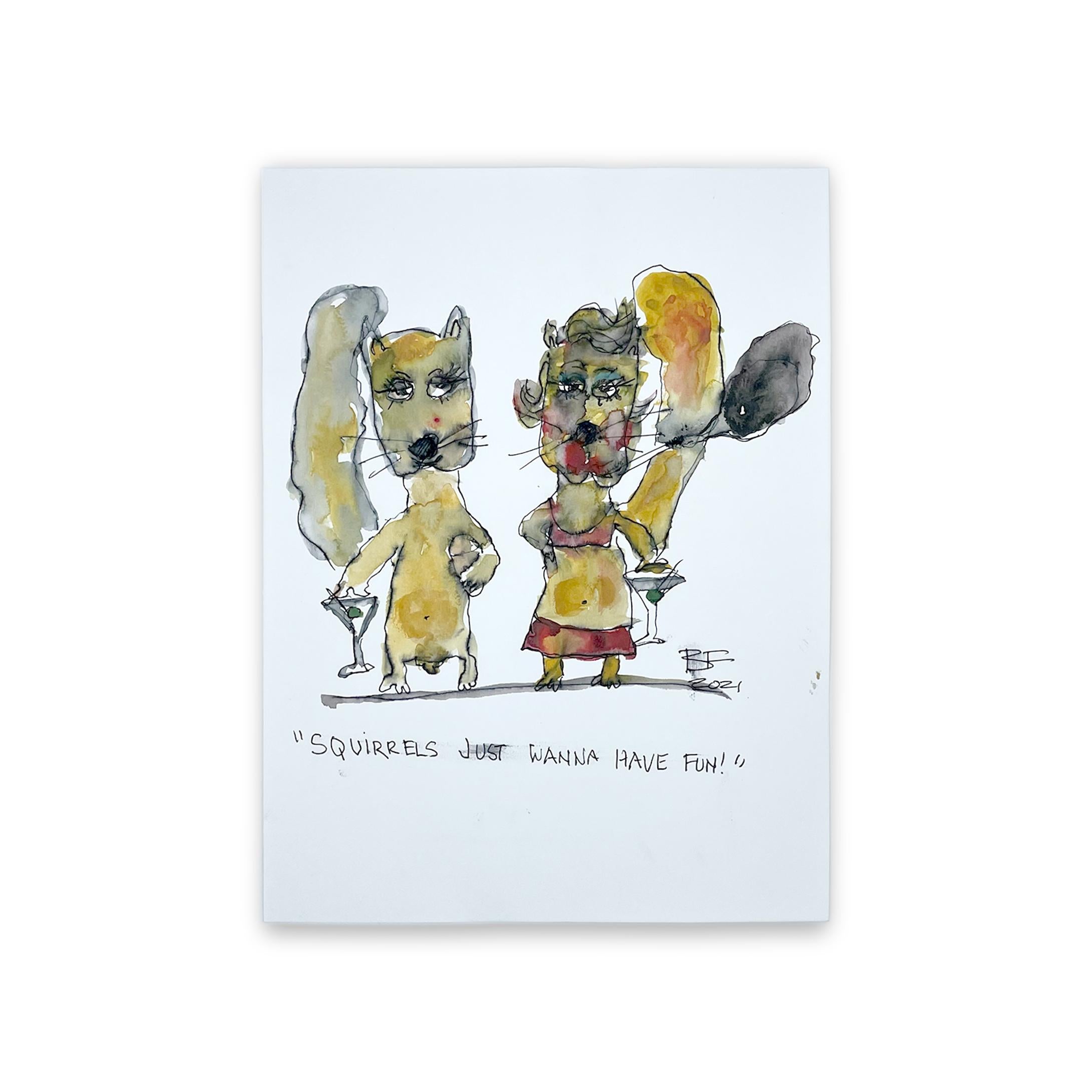 Represented by Tuleste Factory

Squirrels Just Wanna Have Fun, 2021

Graphite, Ink and Japanese Watercolor on paper by artist Brad Fisher. Unframed.

12 × 9 in

Shipping is not included. See our shipping policies. Please contact us for shipping