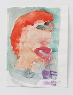 "CDMX #7" Contemporary Figurative Painting by Brad Fisher, Watercolor on Paper