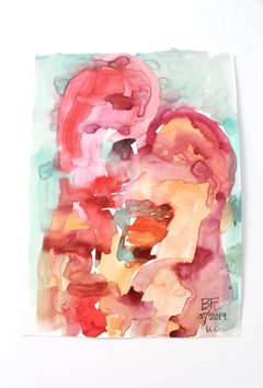 "CDMX #2" Contemporary Abstract Painting by Brad Fisher, Watercolor on Paper