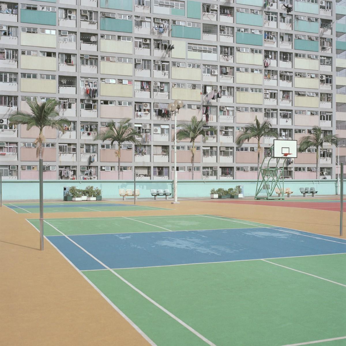 Editions of 6 & 2AP

The ‘courts’ series is a tribute to Robert’s childhood spent in Hong Kong, playing outside with children of varying cultures. It was there he learnt that youth transcends language; that contradictions can be unifying. 
In his