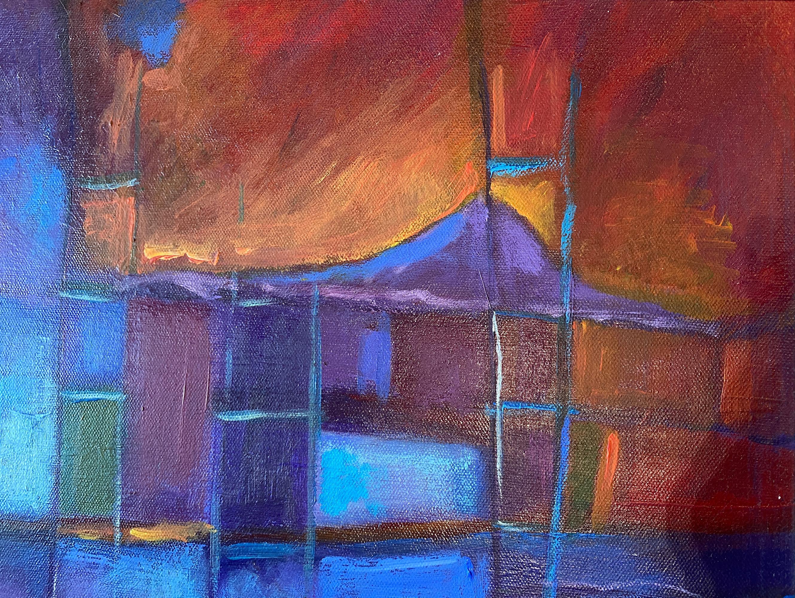 Peinture à l'acrylique « Harvest and Heartland » de Noelle McAlinden en vente 1