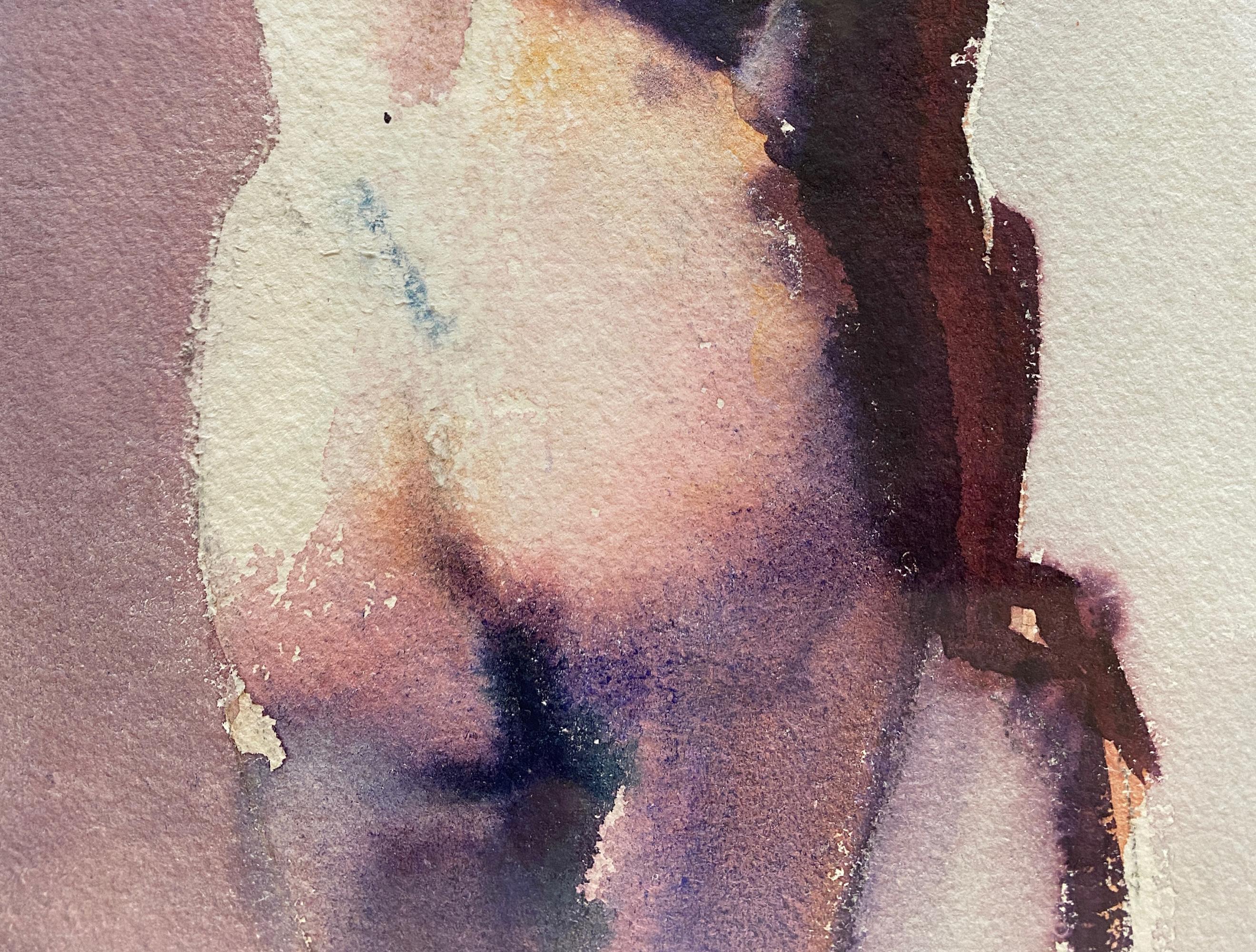 'Female Nude Study, ' Watercolor on Paper, by Jack Vallee 2