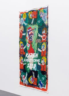 Karen Katastrophe 2020", di XVALA, Pittura a tecnica mista