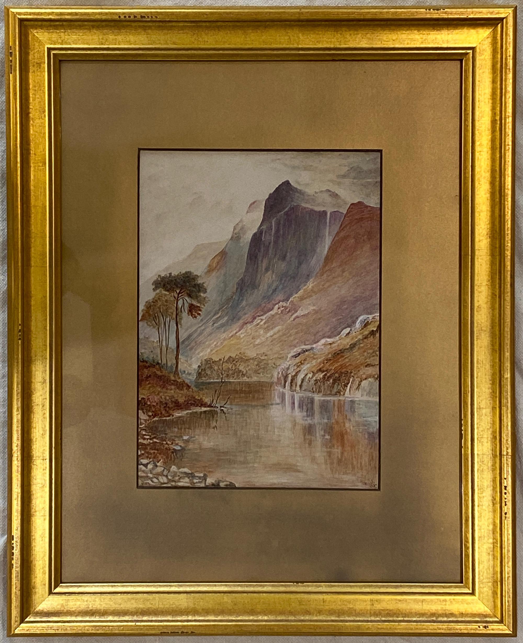 'Scottish Landscape Scene,' by E.J., Watercolor Painting