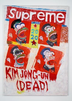 Used 'Kim Jong Un: Zombified Edition, ' Mixed Media by XVALA