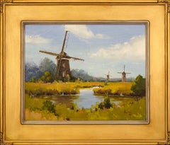 Niederländische Szene „A Day in the Country“, Öl auf Leinen, Gemälde von Alyona Kostina