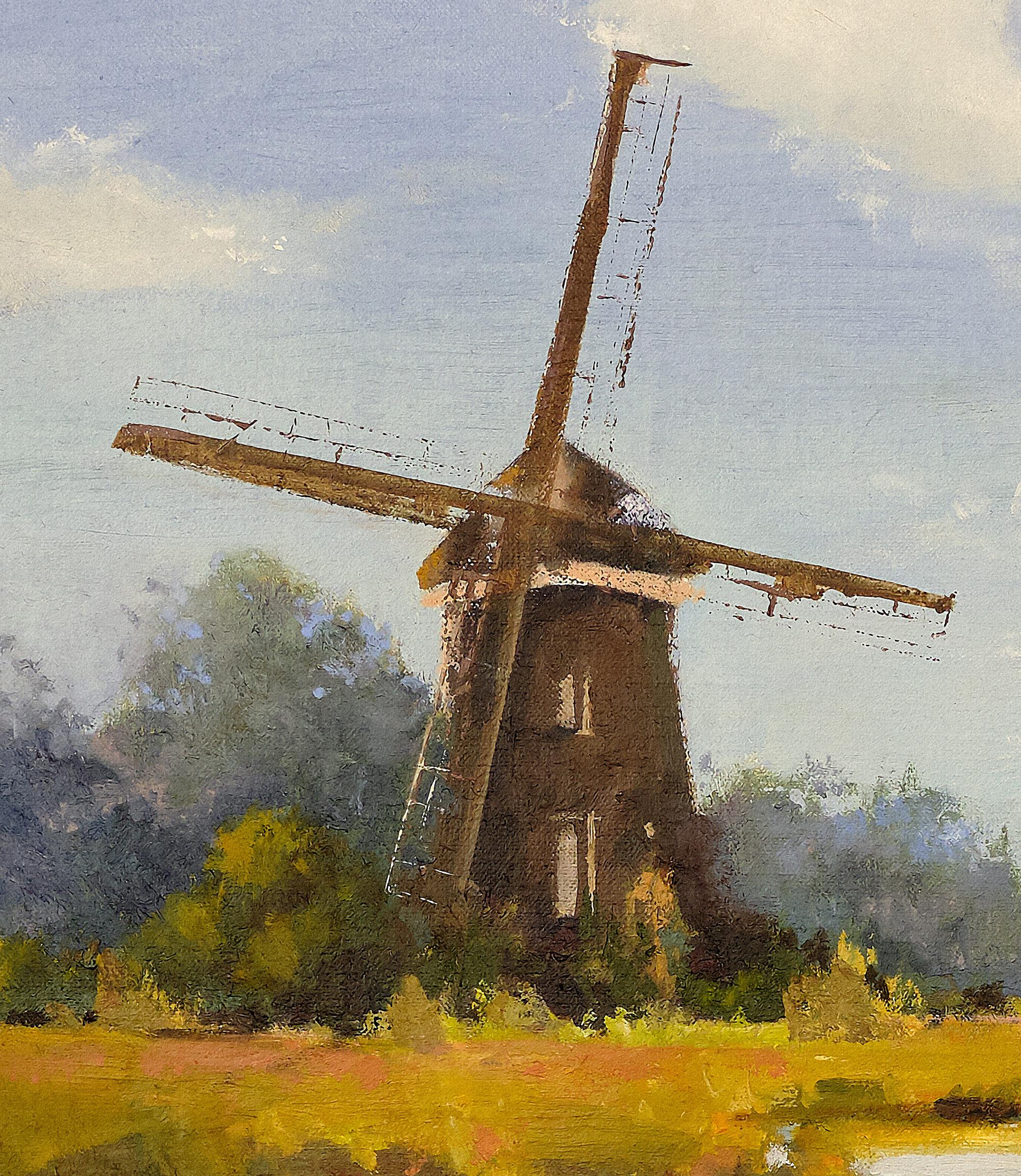 « Un jour dans la campagne », peinture néerlandaise à l'huile sur lin d'Alyona Kostina en vente 2