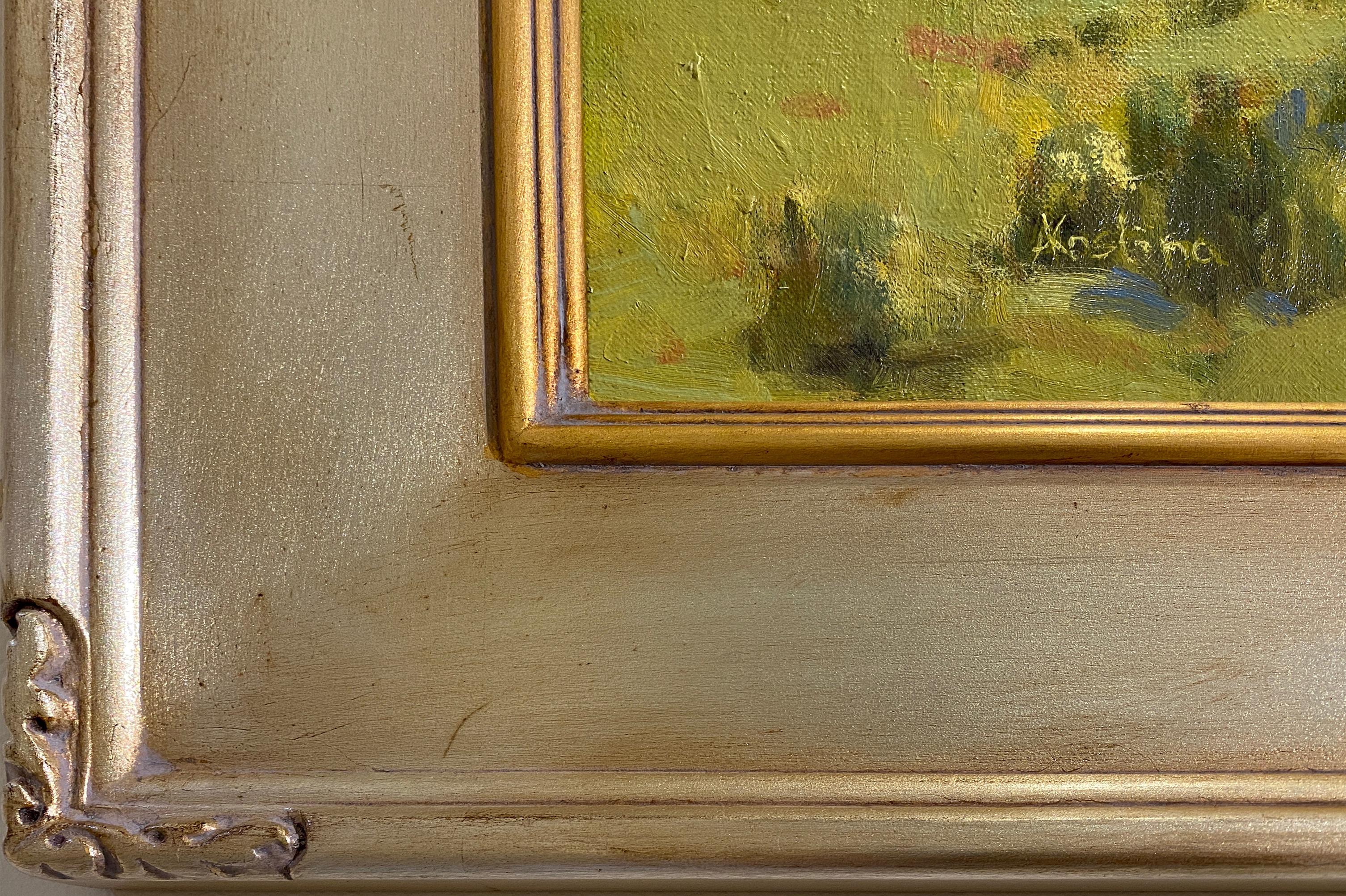 'Peaceful Spring Landscape' by Alyona Kostina Dixon, Oil on Linen Painting 1