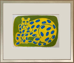 'Polka Dot Leopard' by Waldrop Taylor, Multicolor Silkscreen Print