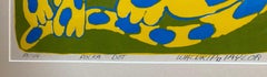 'Polka Dot Leopard' by Waldrop Taylor, Multicolor Silkscreen Print