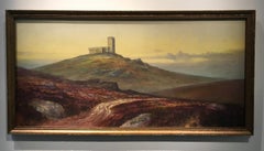 Antique 'Brentor,' by Andrew Douglas, Watercolor Painting