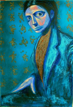 'Portrait of Kapellmeister' by Erekle Chinchilakashvili, Mixed Media Painting 