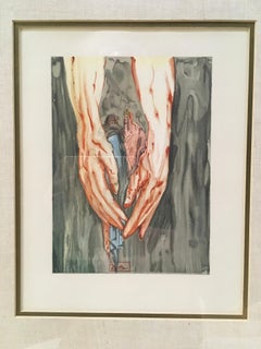 'In the Hands of Antaeus, ' by Salvador Dali, Color Woodblock Print