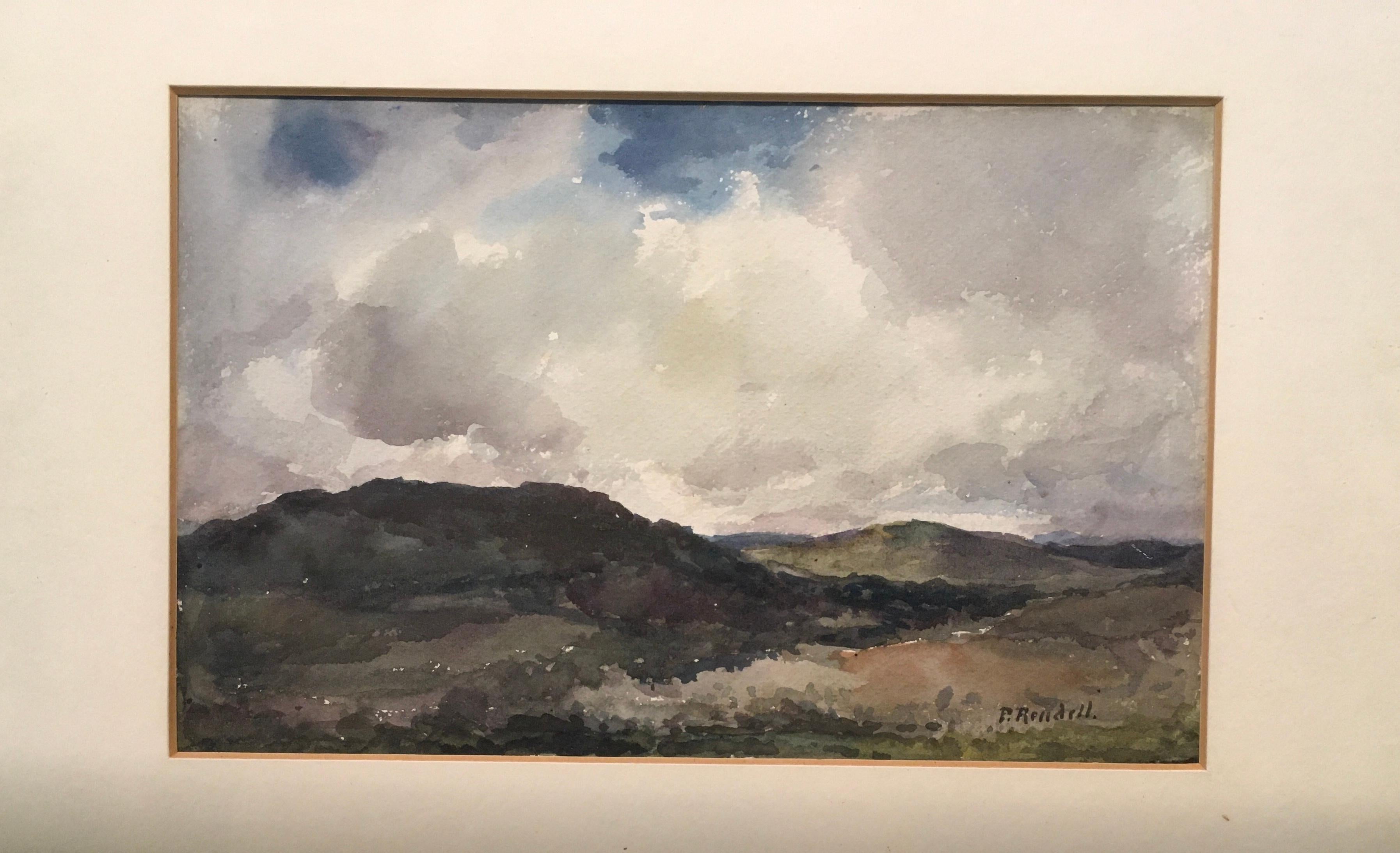 'Landscape' by Joseph Fred-Perry Rendell, Watercolor Painting - Art by Joseph Fred-Percy Rendell