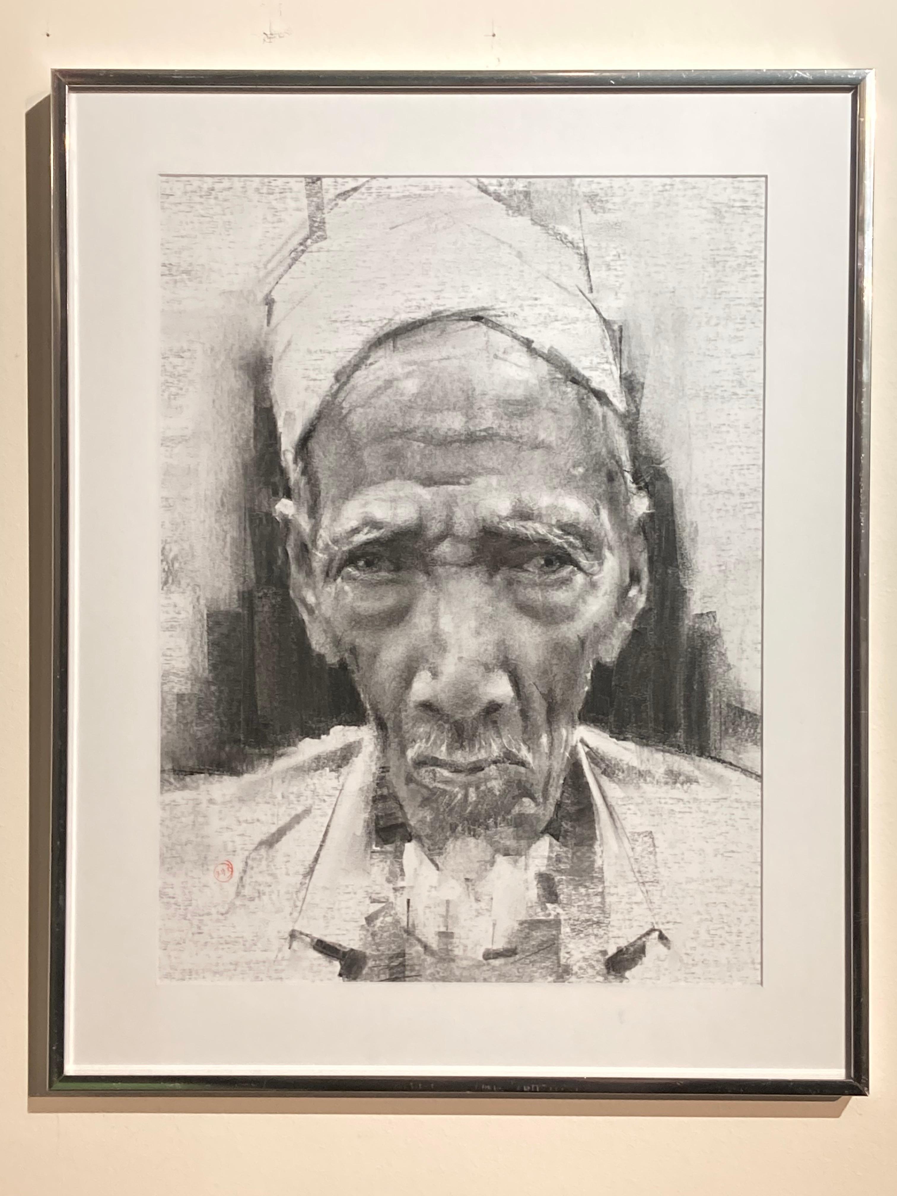 'Rohingya, ' by Chris Brizzard, Charcoal Drawing on Paper, 2020