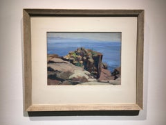 'Seaside Rock,' by Coah Henry, Watercolor Painting