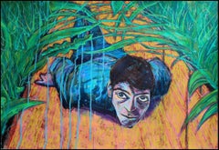 'Crescita eccessiva', di Erekle Chinchillakashvili, Acrilico e pastello a olio su carta