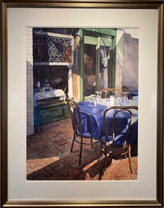 Used 'Outdoor Street Scene', by Sonya Terpening, Watercolor on Paper