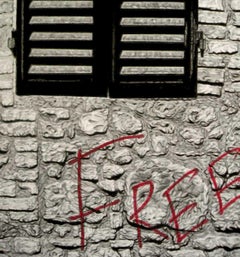 'Freedom', By Bojan Grof, Graphite, Charcoal and Oil Pencil Drawing on Paper