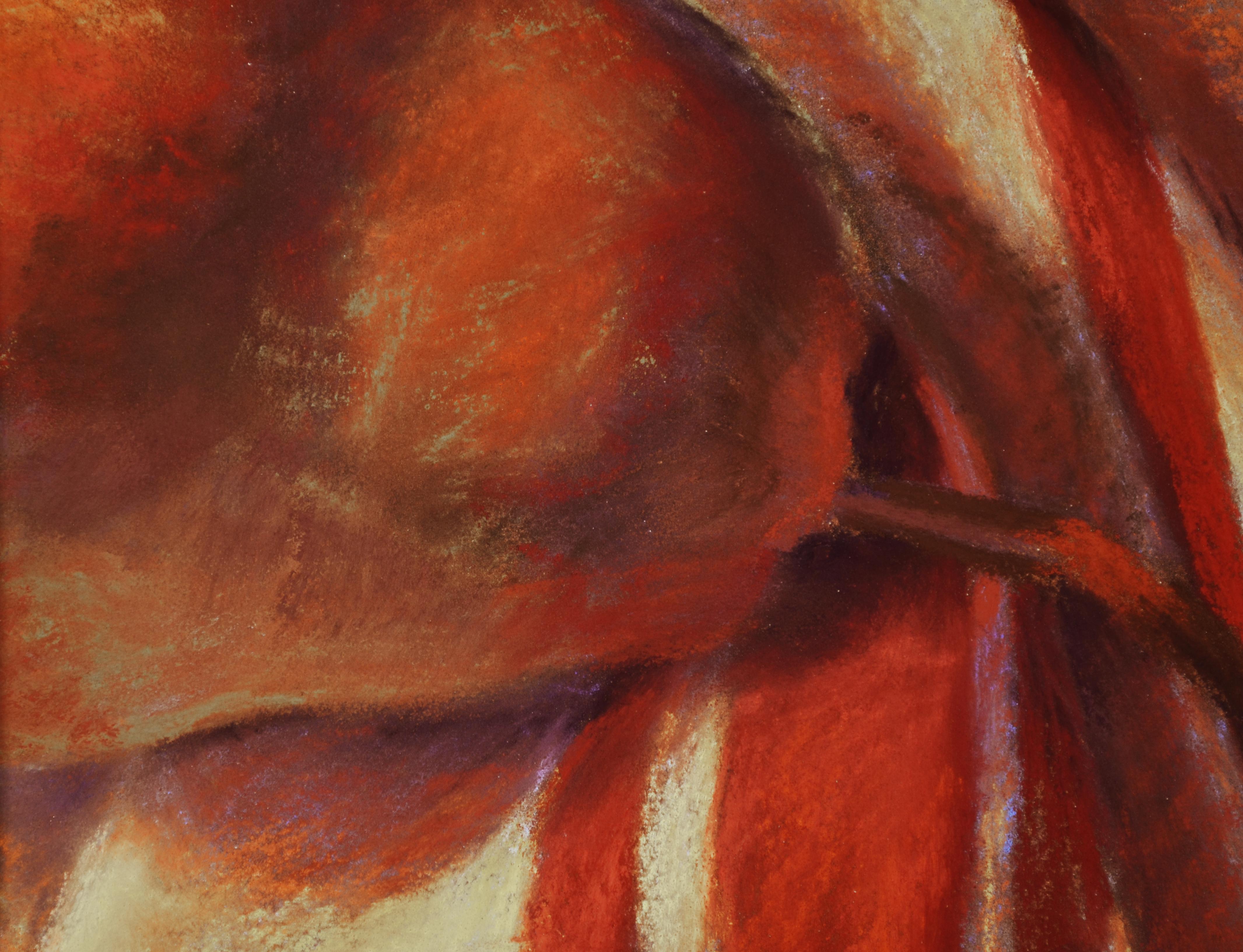 'Pear Solo' by Marie Kash Weltzheimer, Pastel on Paper For Sale 3