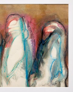 Vivid Oil Pastel by Paul Reed with Earth Tones, Bright Blues and Pinks