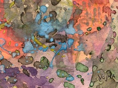 «Stars and Beyond», de Vojna Bastovanovic Casteel; acuarela sobre papel, enmarcada
