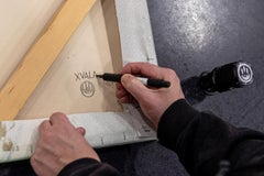 'Tom Cruise, ' Screen Print and Oil Stick on Canvas by XVALA