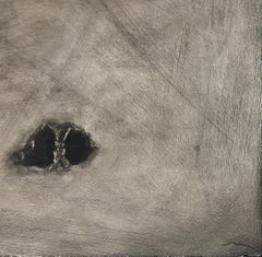 'Cloud Cave' Monochromatic Urban Landscape by Marc Barker, Oil on Panel Painting