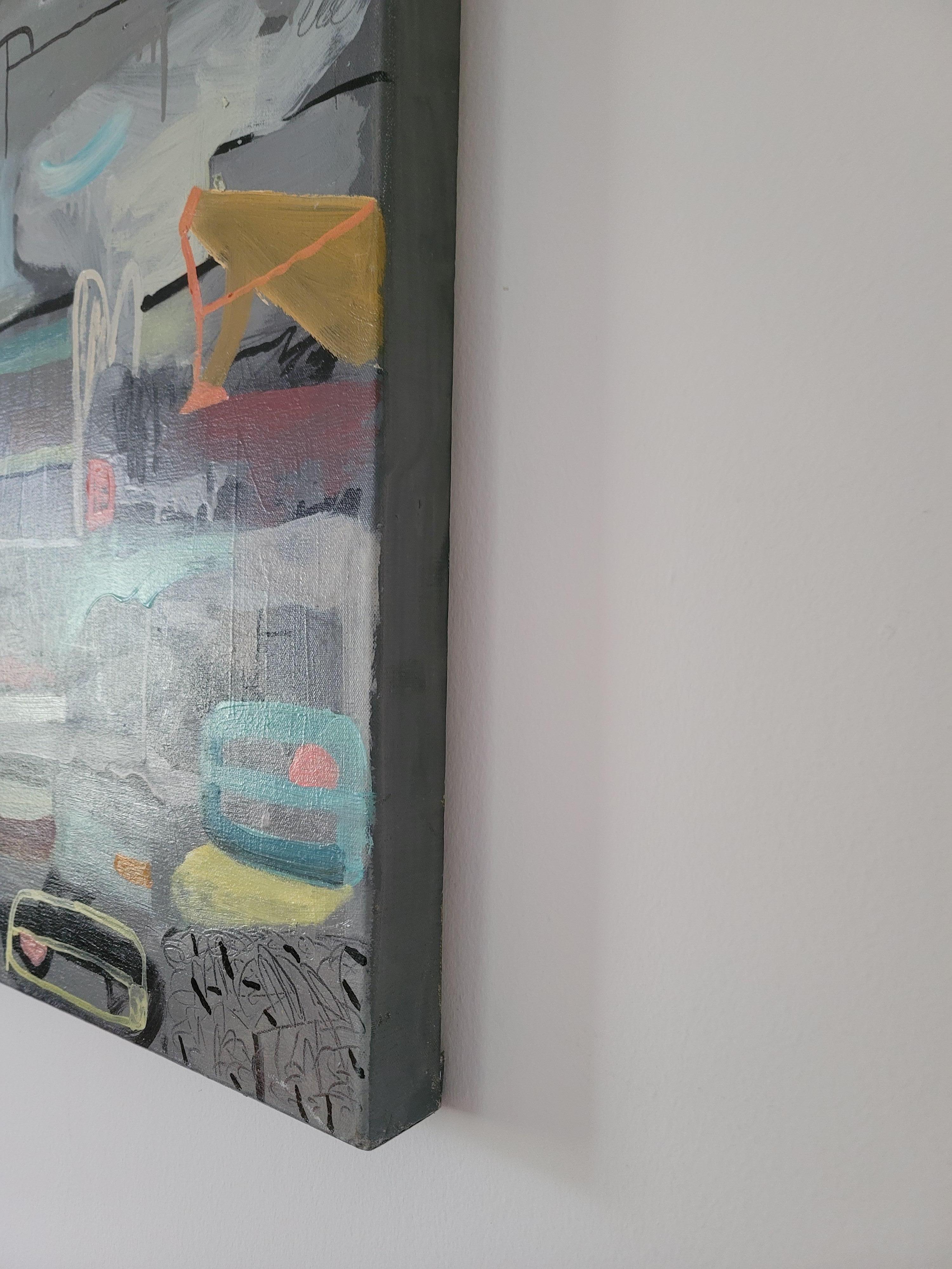 „Environmental Tonglen Abstrakte Landschaft“, Peter Healy, Öl auf Leinwand Gemälde im Angebot 4