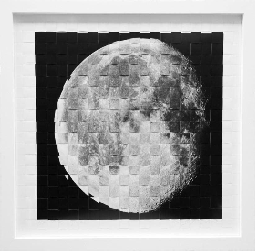 Jock McDonald Black and White Photograph - Moon, Round