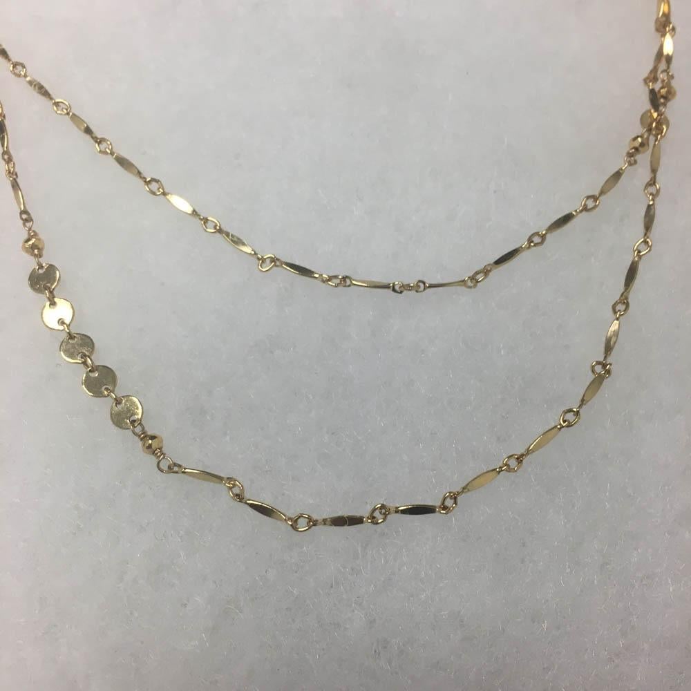14K Gold Fill Double Layered Necklace - Art by Emily Elaine