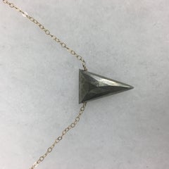 Small Pyrite Triangle Necklace