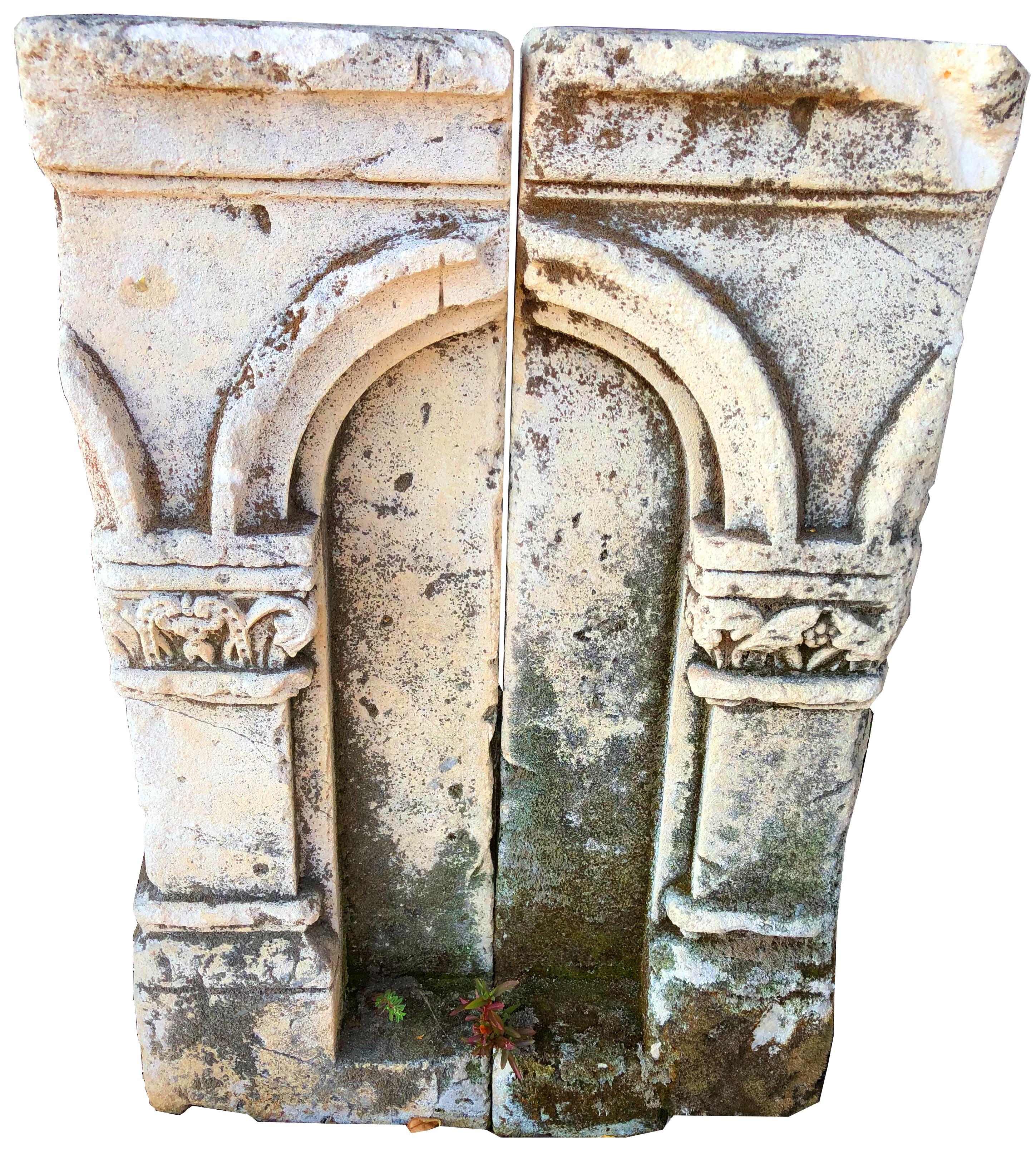 Antique French Limestone Alcove – Art von Napa Valley Architecturals
