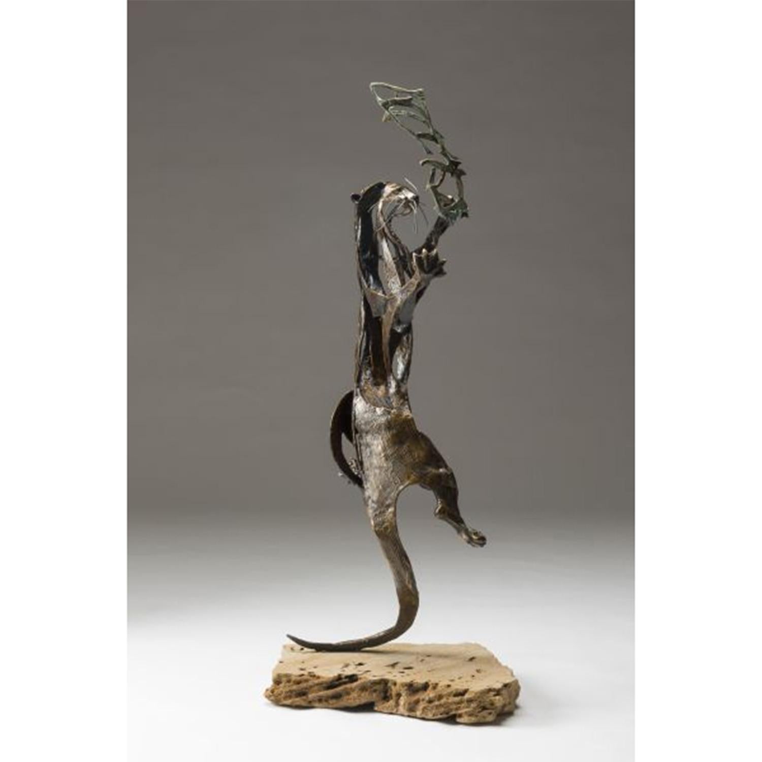 Sandy Graves Figurative Sculpture - Thrill of the Chase 18/30