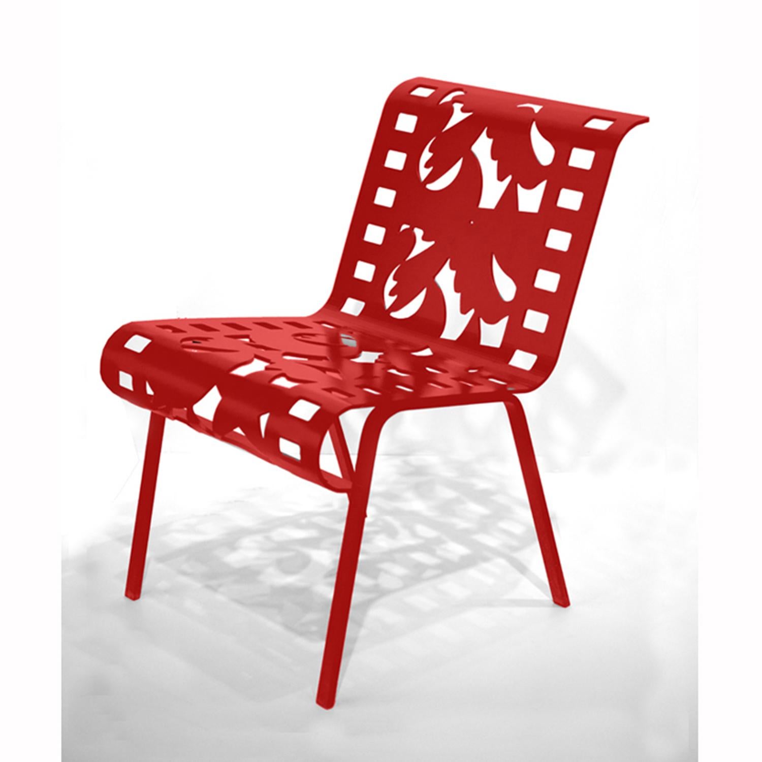 Lucia Eames Figurative Sculpture - Chairs from Cutting Room Floor Series - Red 5/48