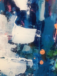 Falling Stripes – zeitgenössische Acryl-Kunstwerke aus Streifen in verschiedenen Farben