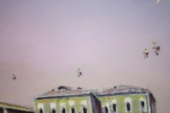 Das venezianische Licht-Jazz-Stück – zeitgenössische, figurative Landschaft der Stadt Venedig