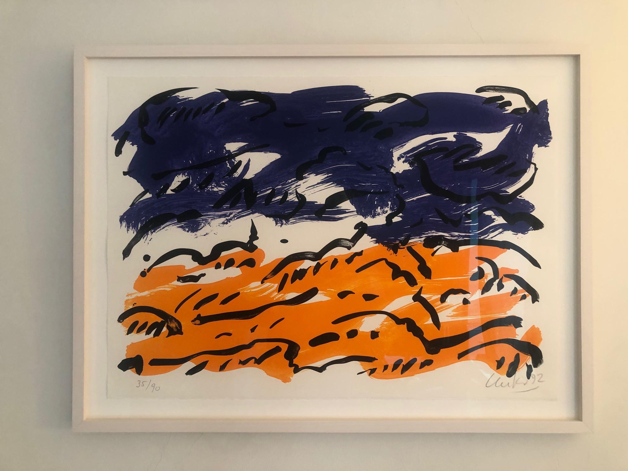 Sin Título - obra de arte paisaje abstracto contemporáneo de Günther Uecker CERO 2