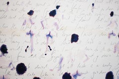 Up North- contemporary figurative scene of nude walkers, oil painting at the sea