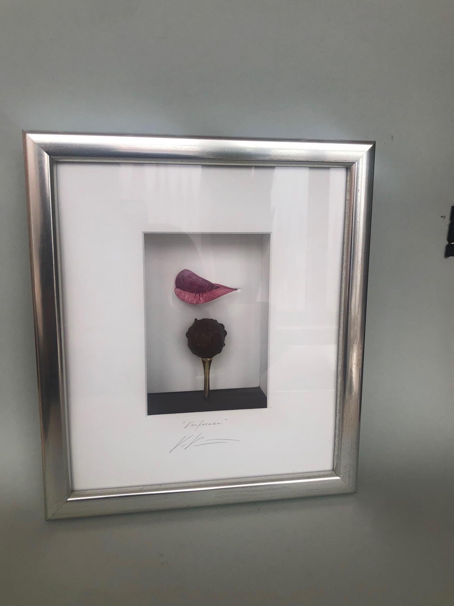 Anticipación - arte contemporáneo en cajas obra de Volker Kuhn, arte de diseño en venta 3