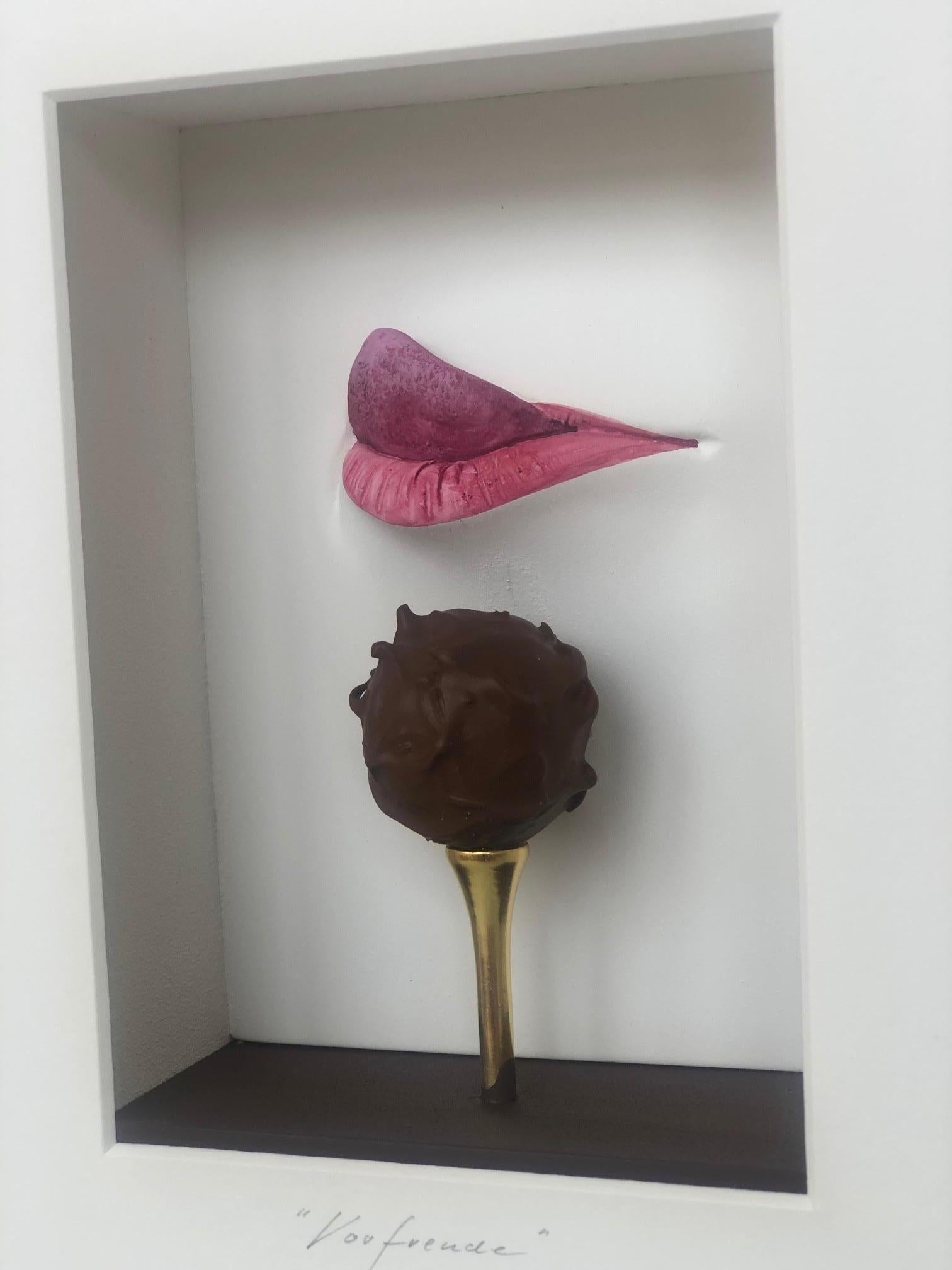Anticipación - arte contemporáneo en cajas obra de Volker Kuhn, arte de diseño en venta 2