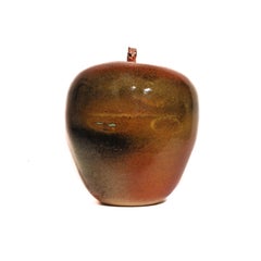 Large Apple Sculpture Made by Kjell Janson, Stoneware