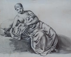 Aktzeichnungen und -aquarelle des frühen 19. Jahrhunderts