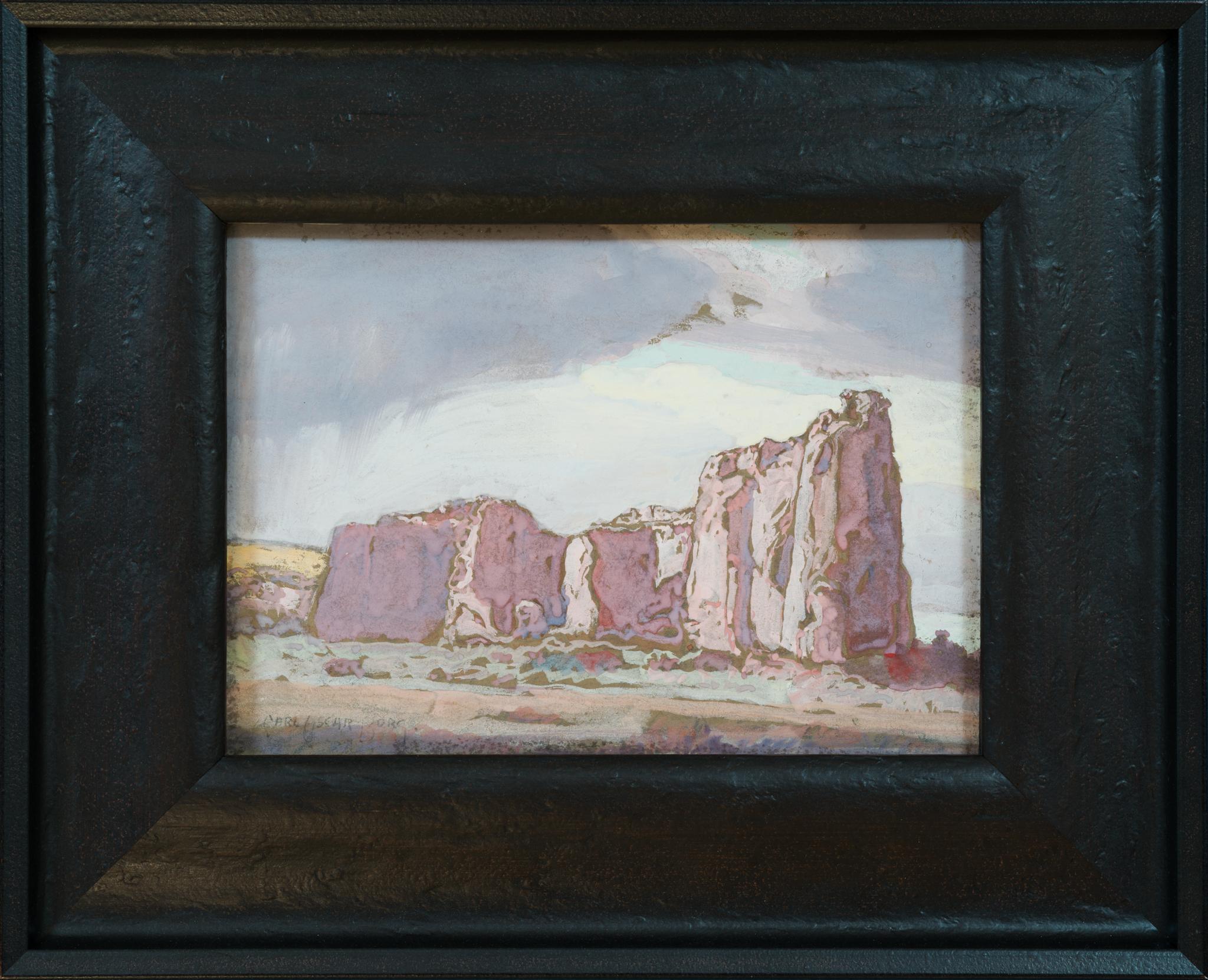 Inscription Rock, New Mexico - Luce del Sud-Ovest in guazzo di Carl Oscar Borg