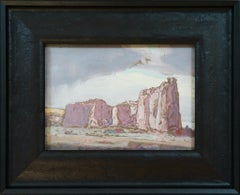 Inscription Rock, New Mexico - Luce del Sud-Ovest in guazzo di Carl Oscar Borg
