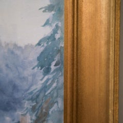 Skijoring, 1902 by Anna Palm de Rosa (Children pulled on skis by horses)