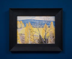 Watercolor Called "A Värmland Landscape, 1941" Racksta Group Artist Ture Ander