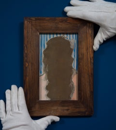 Hompage Magritte, Called Woman Seen From Behind, Original Gouache