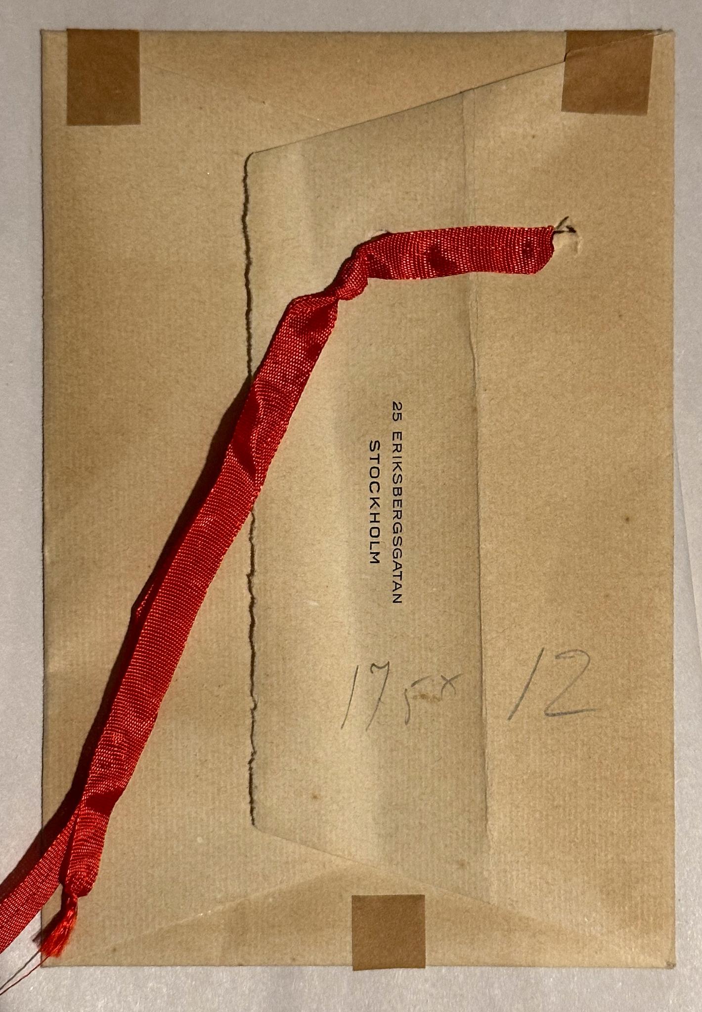 A Yellow Rose, 1917. Painted on an Envelope For Sale 5