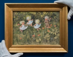 The Fiddler's Dance, Stunning Watercolor by Swedish Artist Robert Högfeldt